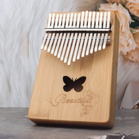 Thumb Piano Kalimba 217-tone Finger Piano For Beginners Getting Started Musical Instrument Kalimba Finger Piano OEM Customization (Option: Bamboo butterfly)