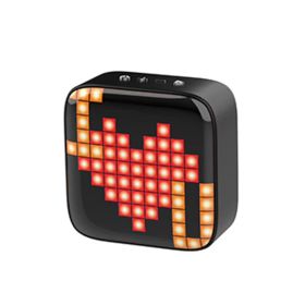 Square LED Creative Bluetooth Speaker (Option: Black-USB)