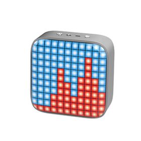 Square LED Creative Bluetooth Speaker (Option: silver gray-USB)