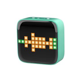 Square LED Creative Bluetooth Speaker (Option: Green-USB)