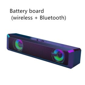 Wired Sound Blaster Bluetooth Speaker (Option: Solar panels)