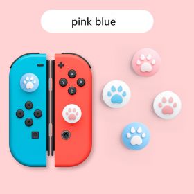 Suitable For Nintendo Lite Rocker Cat Claw Key  Silicone Joycon Sleeve (Option: Pink blue)