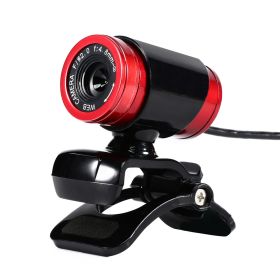 HD computer camera (Color: Red)