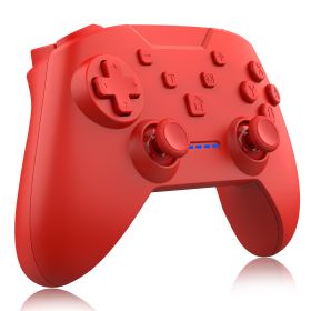 Wireless Wake-up Burst SwitchPRO Bluetooth Transparent Lighted Gamepad (Option: Red-USB)