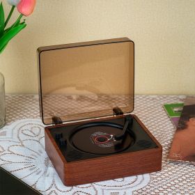 Wooden Vintage Portable Tray CD Player Player (Option: Cherrywood)