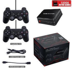 M8plus Four-player Combat Set-top Box TV Game Console HDMI Game 10000 Emulators Wireless (Option: Black-32G-USB)