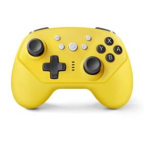 Wireless Bluetooth Gamepad Six-axis Somatosensory Vibration (Option: Yellow-USB)